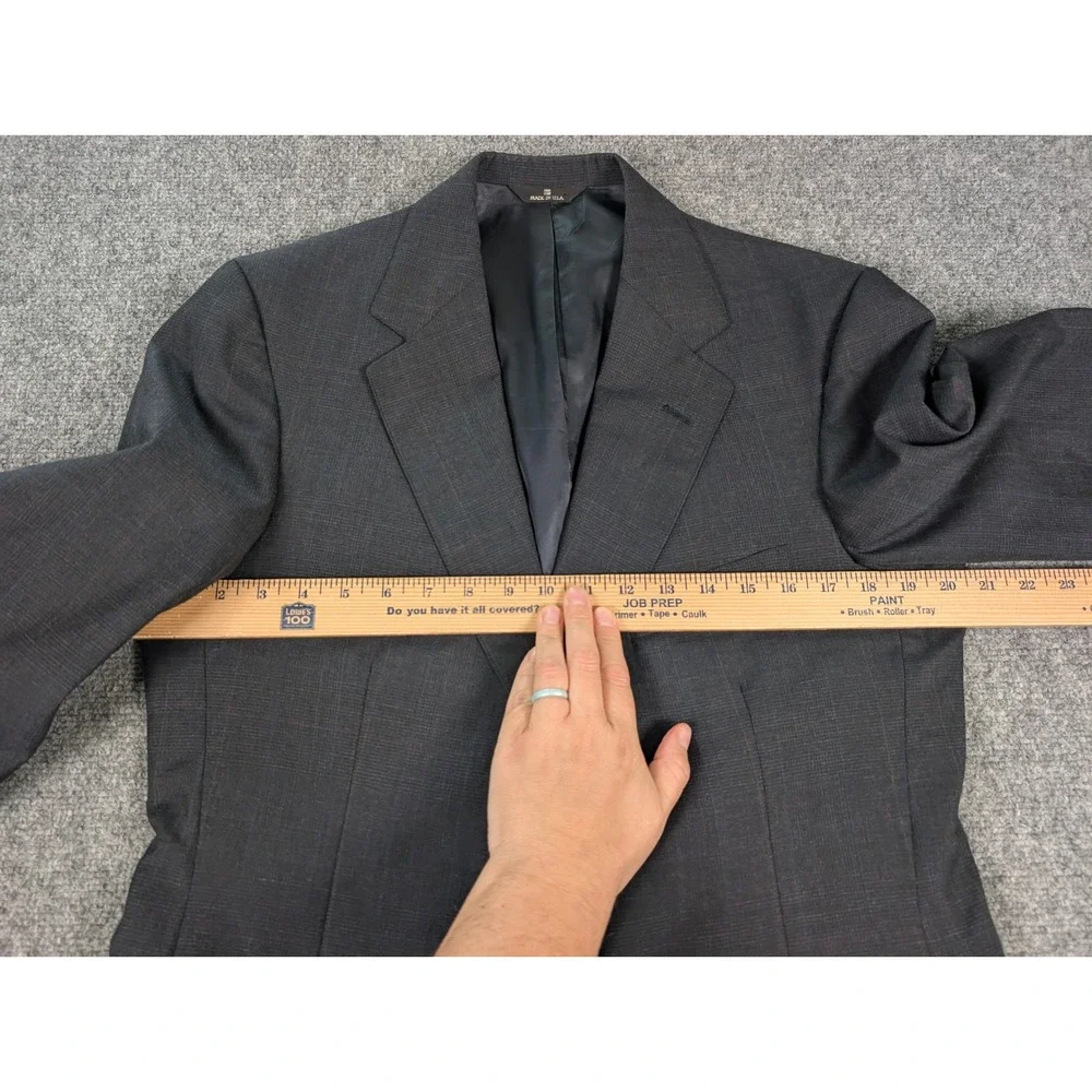Polo University Club Ralph Lauren Blazer Mens 40R Grey Glen Check Sport Coat USA